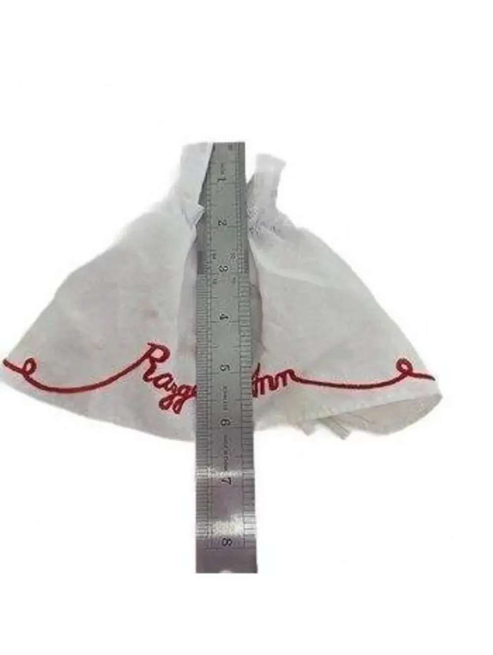 Vintage Raggedy Ann Doll Clothing Set White Dress & Embroidered Apron Pinafore